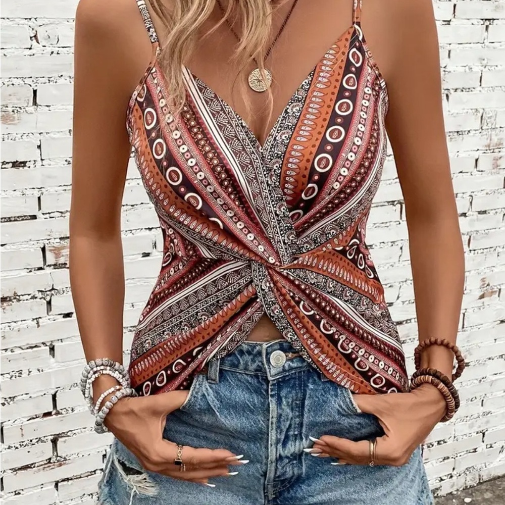 Bohemian Print Women's Top